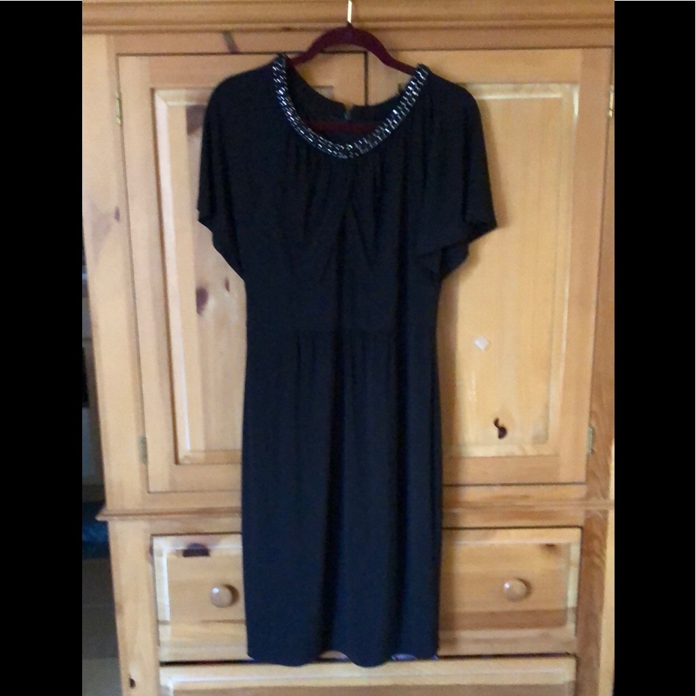 Donna Ricco Black Dress 12 like new